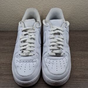 Men's White Leather Sneakers